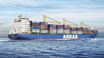 אניית חברת ארקס. שירות בין ישראל וטורקיה 